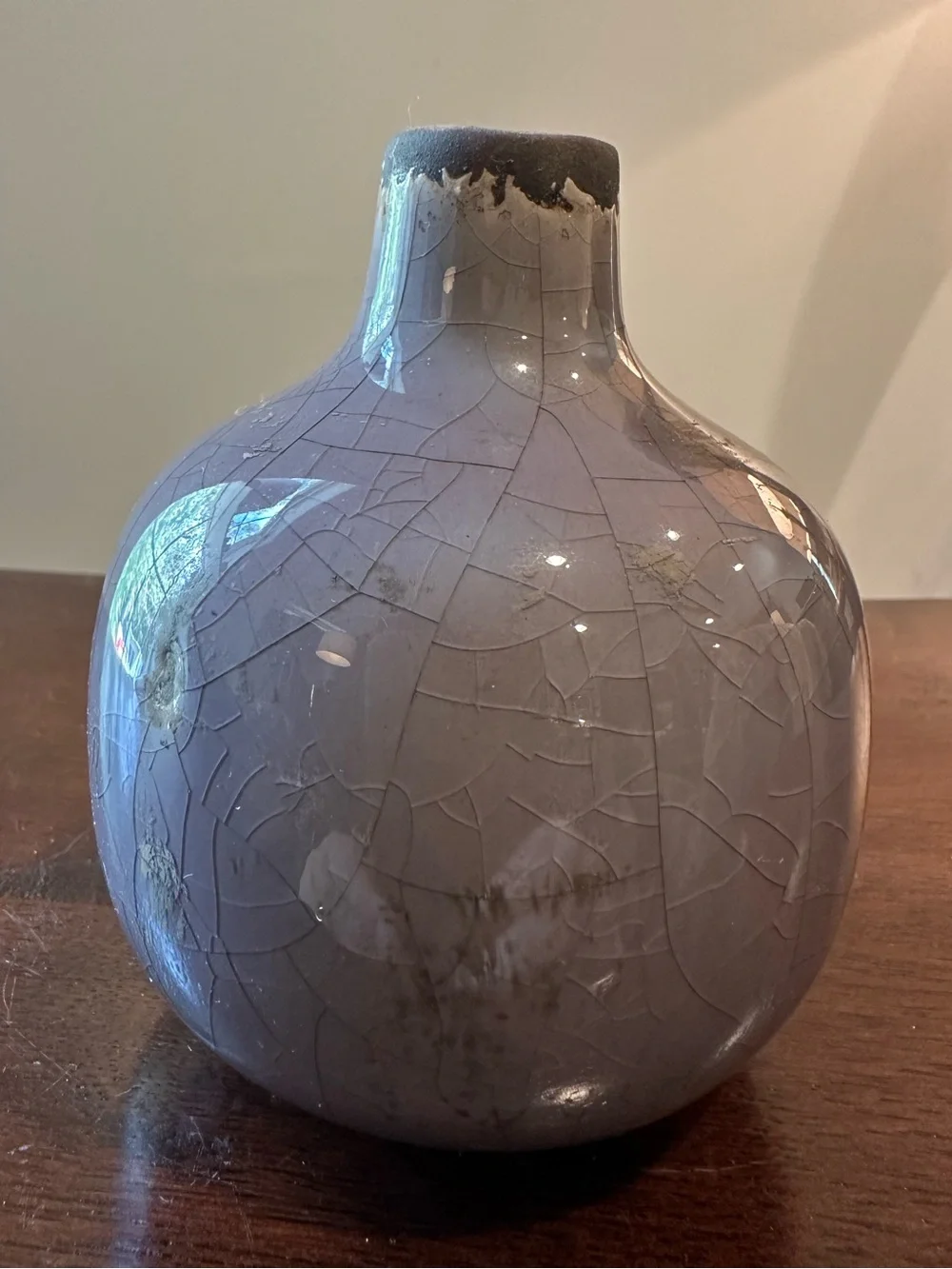 4th on Main pottery • small ceramic vase • lilac colored